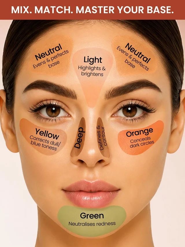 Swiss Beauty Cover Play Concealer Palette Light to Medium | Multi-Shade Face Concealer | Hides Imperfections | Waterproof & Long-Lasting | Blendable Makeup Palette