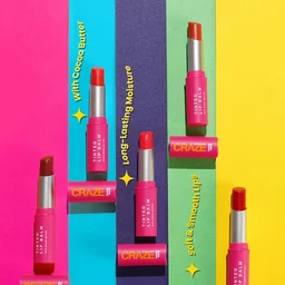 Swiss Beauty Craze Tinted Lip Balm Cherry Crush - 3.2g | Hydrating & Lightweight | Soft & Smooth Lip | Non-Greasy | Long - Lasting Moisture With Coco Butter