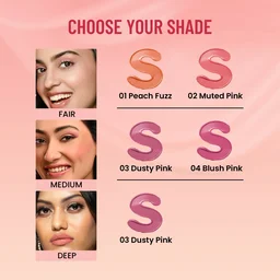 Swiss Beauty Dew It Up Liquid Blush 02-Muted Pink 4ml | Ultra-Pigmented & Lightweight | Infused with Vitamin E & C | Dewy, Natural Finish | Blendable & Long-Lasting