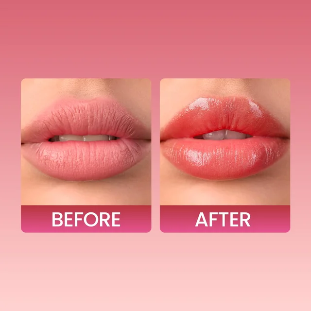 Swiss Beauty Dip Tint Colour Lip Oil - Dragon Fruit | Infused with pH-based blend | Colour-Changing lip oil | Long-lasting hydration with Vitamin E | Glossy Finish | Repairs Chapped lips