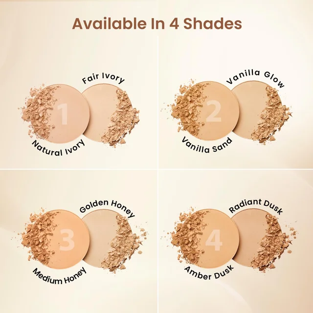 Swiss Beauty Double Duty Compact Powder 18g, Shade 02 Vanilla Sand / Vanilla Glow | 2-in-1 Day to Night Compact | Buildable Coverage | With Vitamin E & Hyaluronic Acid
