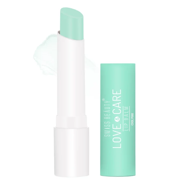 Swiss Beauty Fresh-Mint Love & Care Lip Balm SPF 15 | Hydrating & Nourishing | Protects, Softens & Adds a Natural Tint | Enriched with Shea Butter & Vitamin E
