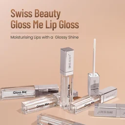 Swiss Beauty Gloss Me Lip Gloss, Glass-Like Shine | Lightweight & Non-Sticky Formula | Hydrating, Long-Lasting & Smooth Application for Plump, Glossy Lips