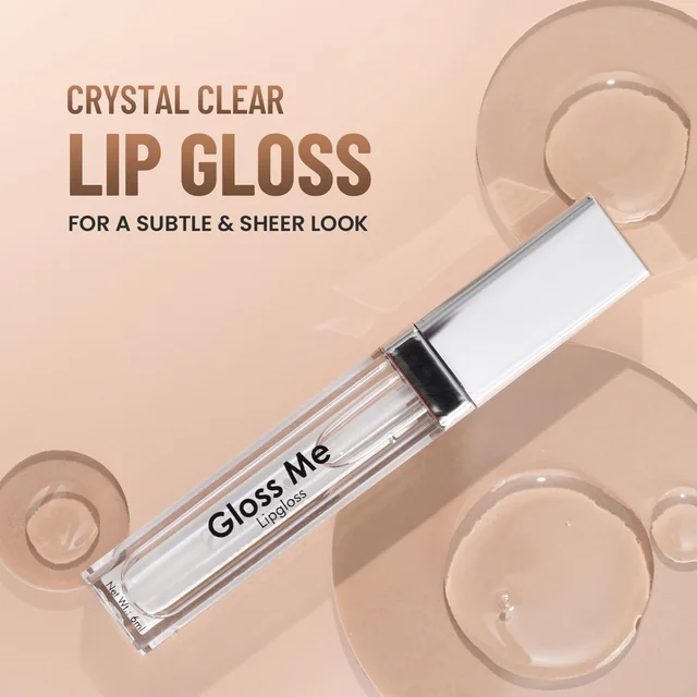 Swiss Beauty Gloss Me Lip Gloss, Glass-Like Shine | Lightweight & Non-Sticky Formula | Hydrating, Long-Lasting & Smooth Application for Plump, Glossy Lips