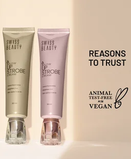 Swiss Beauty Glow Up Strobe Cream 02 Moonlit Glow | Dewy Hydrating Illuminating Cream for Radiant Glow | Lightweight, Blendable Highlighting Base for Instant Luminosity