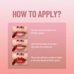 Swiss Beauty HD Matte Lipstick 3.5g | Blushing Mauve 28| Suitable For All Skin Tones