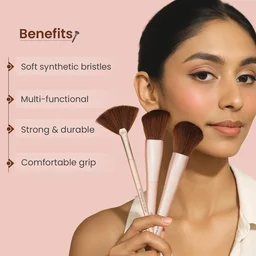 Swiss Beauty Heartistry Makeup Brush Set | 12 Pieces for Face, Eyes & Lips | Soft Synthetic Bristles | Multi-Functional, Flawless Blending | PETA Certified