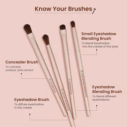Swiss Beauty Heartistry Makeup Brush Set | 12 Pieces for Face, Eyes & Lips | Soft Synthetic Bristles | Multi-Functional, Flawless Blending | PETA Certified