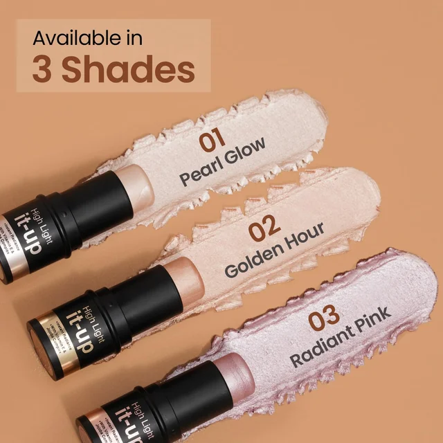 Swiss Beauty Highlighter Pearl Glow High Light It-Up | Lightweight, Blendable & Long-Lasting | Radiant Glow for Face & Body | Water-Resistant & Suitable for All Skin Tones