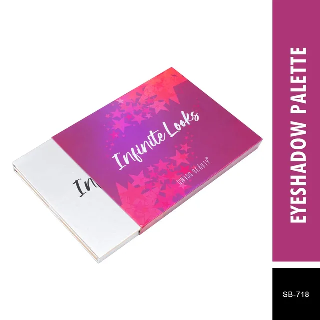 Swiss Beauty Infinite Looks Makeup Kit| Multicolor Eye Makeup Palette | Highly Pigmented & Blendable Matte | Shimmer & Metallic Shades for Stunning Eye Looks