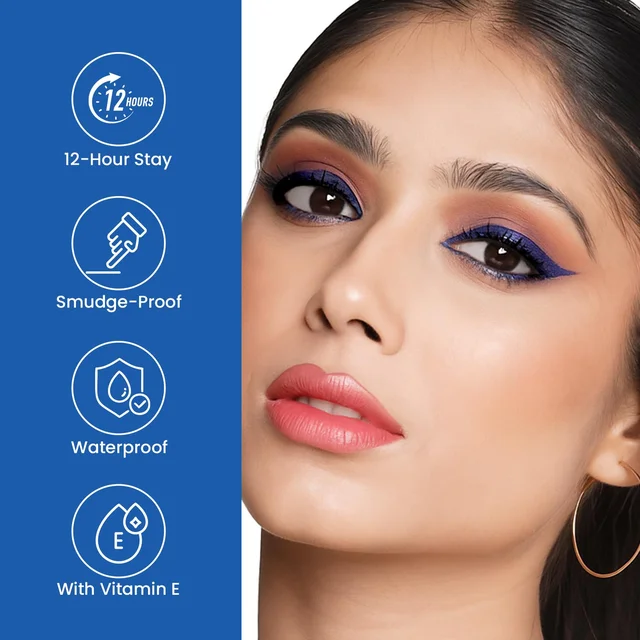 Swiss Beauty Intense Gel Kajal 1.2g 01 Black Shade with Sharpener | 12-Hour Stay | Waterproof & Smudge-Proof | Creamy, Highly Pigmented Multi-Use Eye Pencil