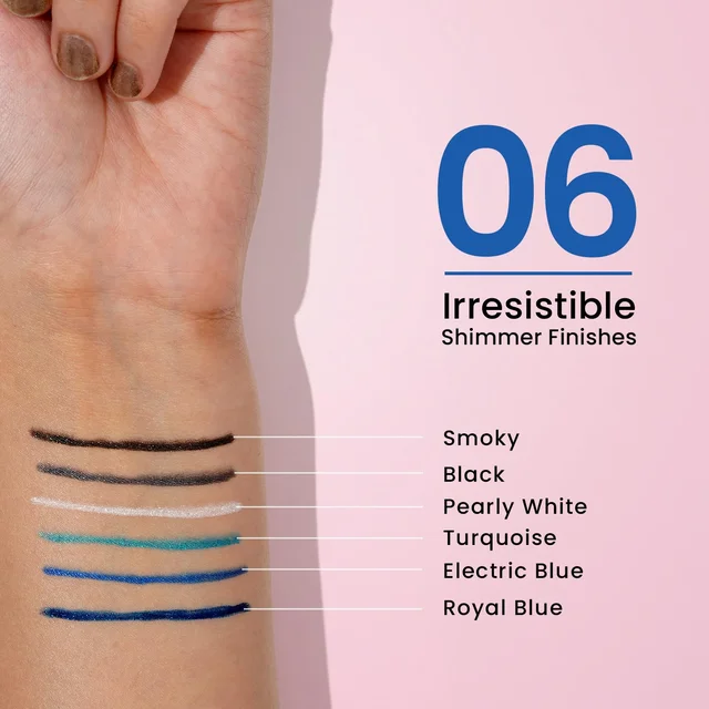 Swiss Beauty Intense Gel Kajal 1.2g 01 Black Shade with Sharpener | 12-Hour Stay | Waterproof & Smudge-Proof | Creamy, Highly Pigmented Multi-Use Eye Pencil