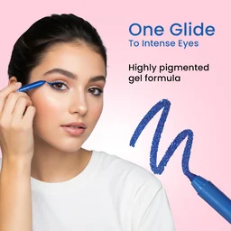 Swiss Beauty Intense Gel Kajal 1.2g 01 Black Shade with Sharpener | 12-Hour Stay | Waterproof & Smudge-Proof | Creamy, Highly Pigmented Multi-Use Eye Pencil