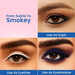 Swiss Beauty Intense Gel Kajal 1.2g 01 Black Shade with Sharpener | 12-Hour Stay | Waterproof & Smudge-Proof | Creamy, Highly Pigmented Multi-Use Eye Pencil