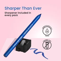 Swiss Beauty Intense Gel Kajal 1.2g 01 Black Shade with Sharpener | 12-Hour Stay | Waterproof & Smudge-Proof | Creamy, Highly Pigmented Multi-Use Eye Pencil