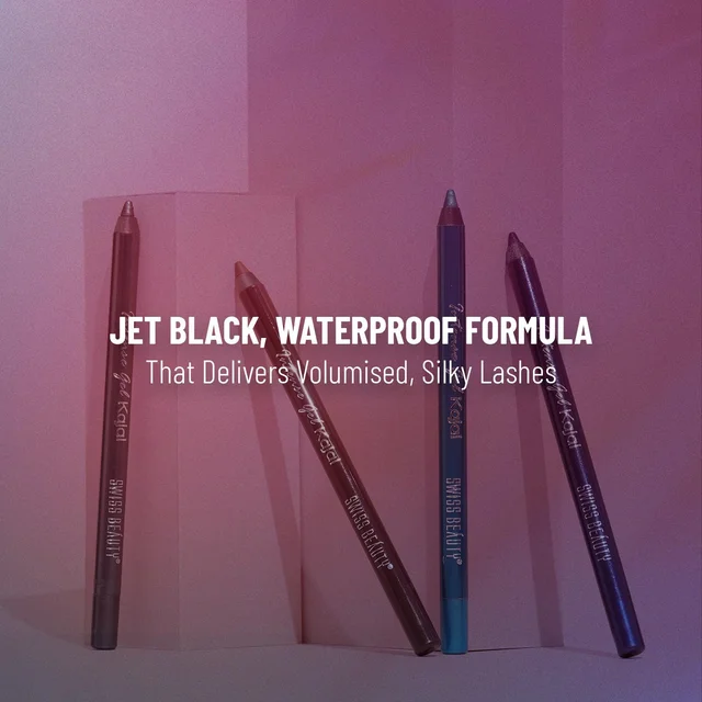 Swis Beauty Swiss Beauty Intensegel Kajal Eyeliner 1.2g - Black | Smooth Matte Finish | Long-Lasting, Smudge-Proof, Deep Pigmentation | Perfect Eye Makeup for All Occasions