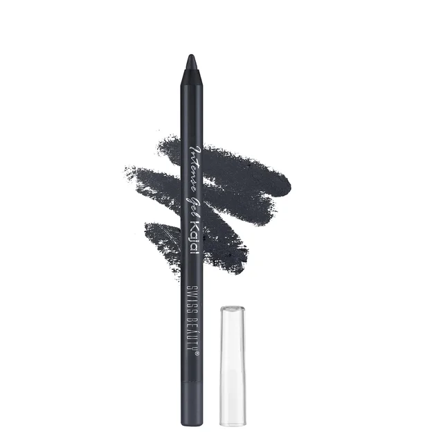 Swis Beauty Swiss Beauty Intensegel Kajal Eyeliner 1.2g - Smokey | Smooth Matte Finish | Long-Lasting, Smudge-Proof, Deep Pigmentation | Perfect Eye Makeup for All Occasions
