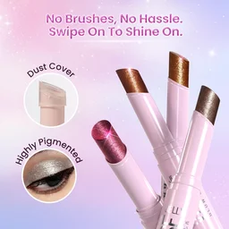 Swiss Beauty Jelly Verse Glow Stick Shade 05 Orbit Gleam | Crease-Proof Lightweight Jelly Highlighter | Soft Pearly Glow | Smooth Jelly-to-Powder Shine Stick | Stellar Glow Shade