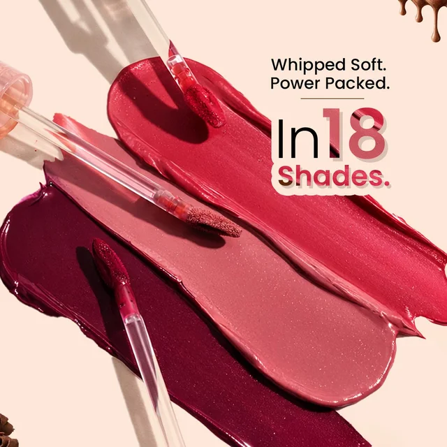 Swiss Beauty Mudpie Lipstick 3g Shade 15 She's Fearless | Soft Matte Mousse Finish | Highly Pigmented Non-Transfer Long-Lasting Lip Color with Hyaluronic Acid & Castor Oil