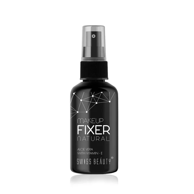 Swiss Beauty Natural Makeup Fixer Spray, 70ML with Vitamin E & Aloe Vera | Waterproof | Long-Lasting & Smudge-Proof | Lightweight, Non-Sticky & Matte Finish Setting Spray