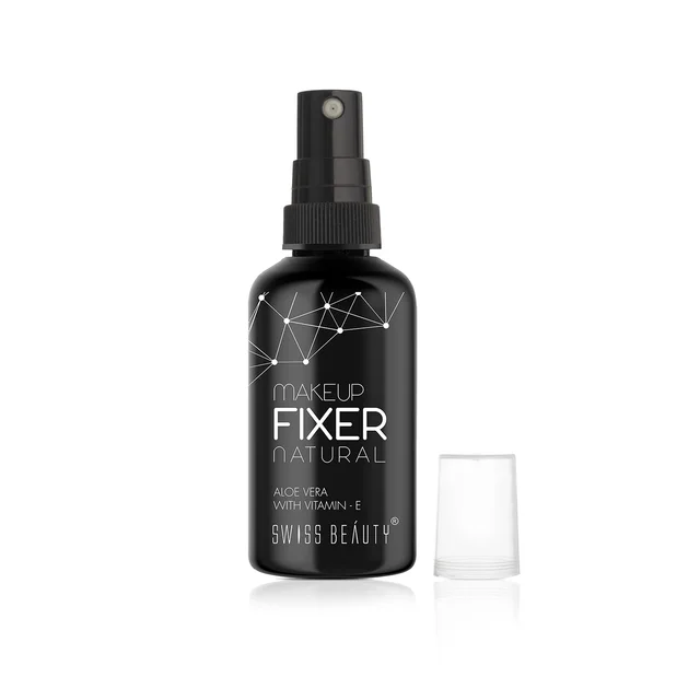 Swiss Beauty Natural Makeup Fixer Spray, 70ML with Vitamin E & Aloe Vera | Waterproof | Long-Lasting & Smudge-Proof | Lightweight, Non-Sticky & Matte Finish Setting Spray