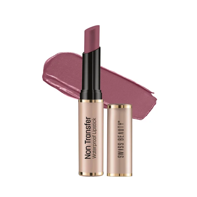Swiss Beauty Non Transfer Waterproof Lipstick 3g | Pink Sugar 425 | Easy To Use