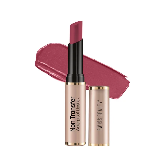 Swiss Beauty Non Transfer Waterproof Lipstick 3g | Reseate 428 | Easy To Use