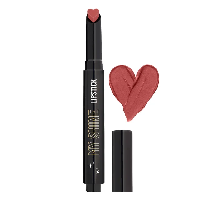 Swiss Beauty My Shine Creamy Lipstick Nude BFF Shade 02 | Enriched with Vitamin E| Intense Shine & Long-Lasting | Hydrating, Smooth & Glossy Finish