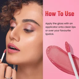 Swiss Beauty Nude Shade Shine & Plump Lip Gloss, Glass-like Shine | Non-Sticky, Smooth & hydrating Formula | Nourishing Formula for Fuller, Glossy Lips