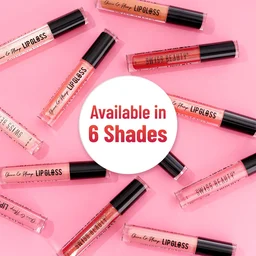 Swiss Beauty Nude Shade Shine & Plump Lip Gloss, Glass-like Shine | Non-Sticky, Smooth & hydrating Formula | Nourishing Formula for Fuller, Glossy Lips