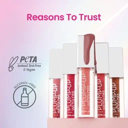 Swiss Beauty Plump-Up Wetgloss - Barely There | Ultra-Glossy Finish | Glass-Like Shine | Hydrating & Lightweight | Easy Glide Formula | Fuller, Plumper Lips