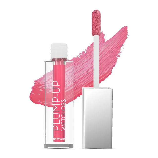Swiss Beauty Plump-Up Wetgloss - Pink Sin | Ultra-Glossy Finish | Glass-Like Shine | Hydrating & Lightweight | Easy Glide Formula | Fuller, Plumper Lips