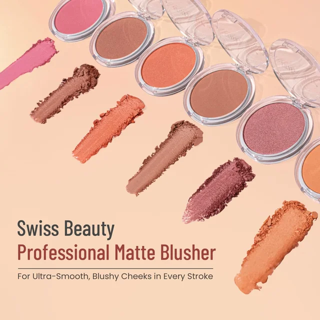 Swiss Beauty Professional Blusher Corel Dream Matte 4gm | High-Colour Payoff | Lightweight | Long-Lasting & Blendable Formula for a Natural & Radiant Look