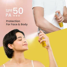 Swiss Beauty Protect Maxx Sunscreen Air Mist, SPF 50 PA+++ | Ultra-Light & Non-Greasy | UVA & UVB Protection | Hydrating & Refreshing | Quick Absorption