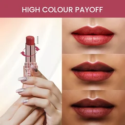 Swiss Beauty Pure Lustre Lipstick 3.8gm 08 Bleached Pink Shade | High Shine Glossy Finish | Smooth Glide Creamy Texture | Olive Oil & Vitamin E | Hydrating Lightweight Lip Color