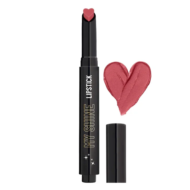 Swiss Beauty My Shine Creamy Lipstick Rose Shade 04 | Enriched with Vitamin E| Intense Shine & Long-Lasting | Hydrating, Smooth & Glossy Finish