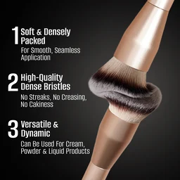 Swiss Beauty Select Foundation Brush | Flat Top for Smooth Application | Ultra-Soft Bristles | Even Coverage | Seamless Blending | Makeup Brush for Liquid & Cream Foundation