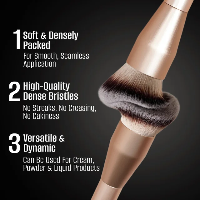 Swiss Beauty Select Foundation Brush | Flat Top for Smooth Application | Ultra-Soft Bristles | Even Coverage | Seamless Blending | Makeup Brush for Liquid & Cream Foundation