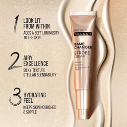 Swiss Beauty Select Game Changer Strobe Cream 35g, Shade 01 Pink Sheen with Shea Butter & Vitamin C | Illuminating Glow Cream for Face & Body