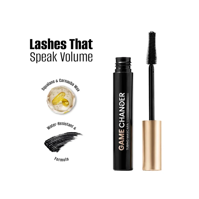 Swiss Beauty Select Game Changer Tubing Mascara 6ml | Smudge-Proof & Long Lasting | Volumizing & Lengthening | Waterproof Formula | Easy Removal