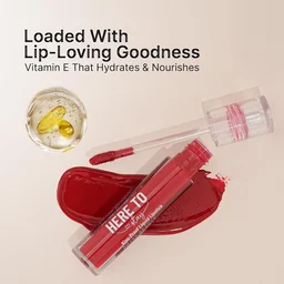 Swiss Beauty Select Here To Stay Liquid Matte Lipstick 3ml with Shade 17 Ruby Flame | Kiss-Proof Formula | Non-Transfer & Smudgeproof | 12-18 Hrs Stay