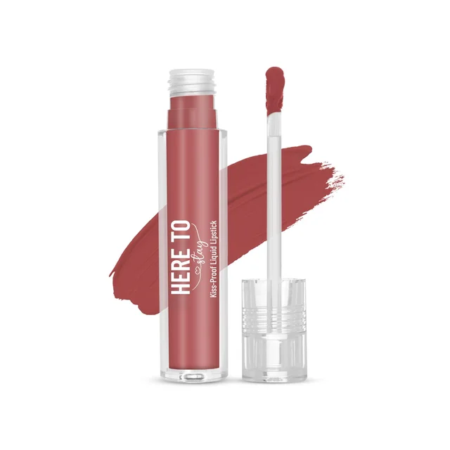 Swiss Beauty Select Here To Stay Liquid Matte Lipstick 3ml with Shade 16 Rust Nude| Kiss-Proof Formula | Non-Transfer & Smudgeproof | 12-18 Hrs Stay