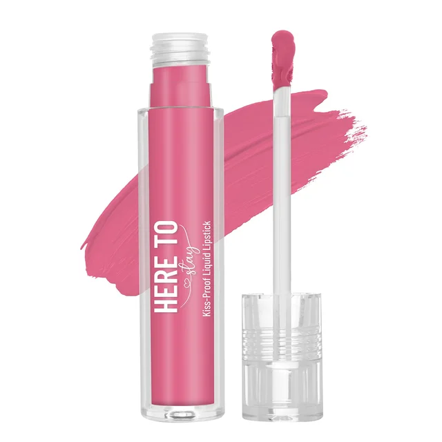 Swiss Beauty Select Here To Stay Liquid Matte Lipstick 3ml with Shade 04  ?Brick Pink| Kiss-Proof Formula | Non-Transfer & Smudgeproof | 12-18 Hrs Stay