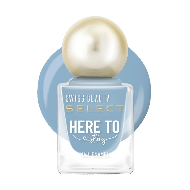 Swiss Beauty Select Here to Stay Nail Enamel 12ml 13 Cadet Teal | High Gloss Finish | Waterproof, Long-Lasting, Non-Staining & Chip-Resistant Nail Polish