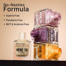 Swiss Beauty Select Here to Stay Nail Enamel 12ml 22 Ruby Wine | High Gloss Finish | Waterproof, Long-Lasting, Non-Staining & Chip-Resistant Nail Polish