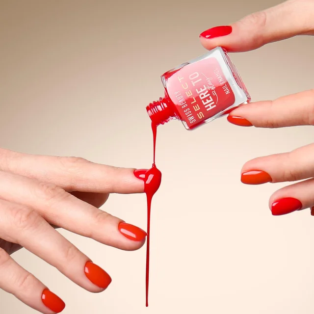 Swiss Beauty Select Here to Stay Nail Enamel 12ml 22 Ruby Wine | High Gloss Finish | Waterproof, Long-Lasting, Non-Staining & Chip-Resistant Nail Polish