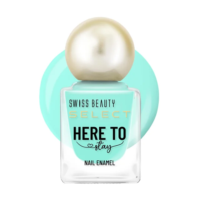 Swiss Beauty Select Here to Stay Nail Enamel 12ml 10 Pepper Mint | High Gloss Finish | Waterproof, Long-Lasting, Non-Staining & Chip-Resistant Nail Polish