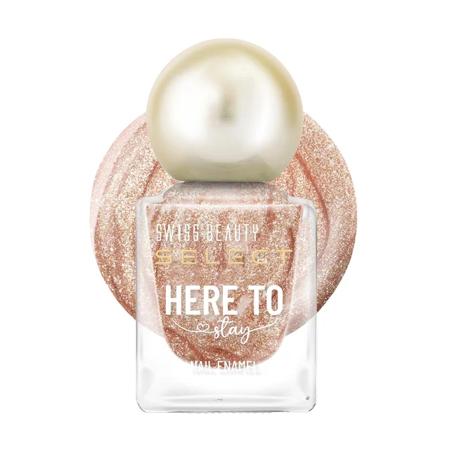 Swiss Beauty Select Here to Stay Nail Enamel 12ml 33 Chunky Gold | High Gloss Finish | Waterproof, Long-Lasting, Non-Staining & Chip-Resistant Nail Polish