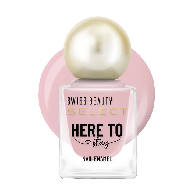 Swiss Beauty Select Here to Stay Nail Enamel 12ml 02 Milk Tea | High Gloss Finish | Waterproof, Long-Lasting, Non-Staining & Chip-Resistant Nail Polish