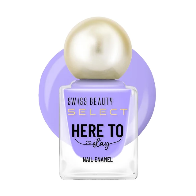 Swiss Beauty Select Here to Stay Nail Enamel 12ml 11 Lavender Herb | High Gloss Finish | Waterproof, Long-Lasting, Non-Staining & Chip-Resistant Nail Polish